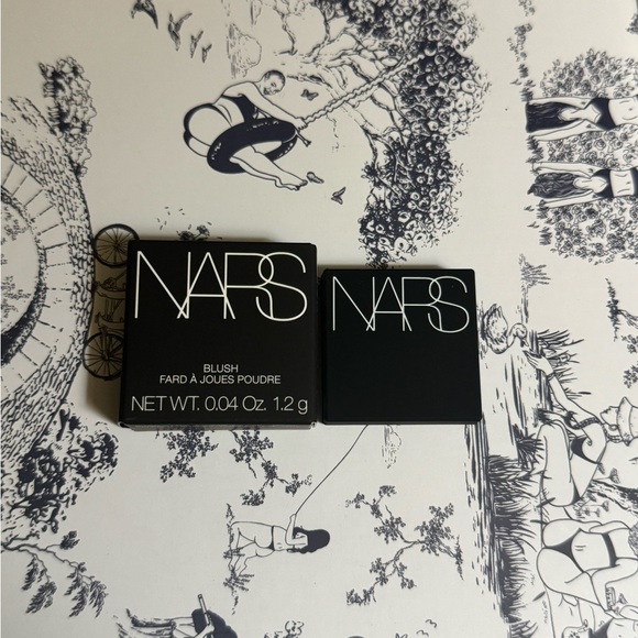 NARS mini blush travel size Color Orgasm 777 peachy pink with golden shimmer NEW - Picture 3 of 4